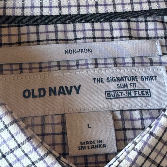 3 Old Navy Long Sleeve Slim Fit Dress Shirts 👔 (Bundle of 3) NWOT - Picture 7 of 7